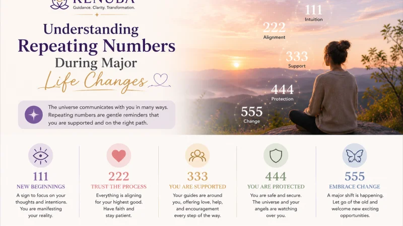 Understanding Repeating Numbers During Major Life Changes: Spiritual Meaning & Personal Growth
