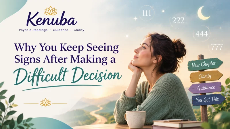 Why You Keep Seeing Signs After a Difficult Decision