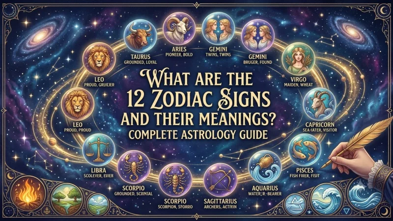 What Are the 12 Zodiac Signs and Their Meanings? Complete Astrology Guide